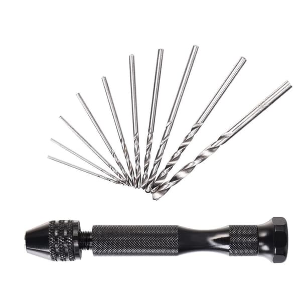 INF Verktøysett med Micro Twist Drill Sort