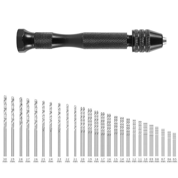 INF 49 STK 0,5-3,0 mm Høyhastighets stål Miniborsett Sort