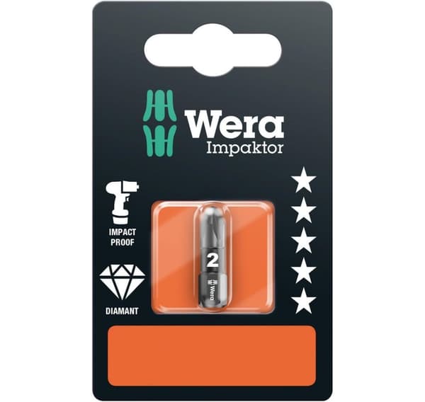 Wera 855/1 Impaktor bit PZ 3 x 25mm