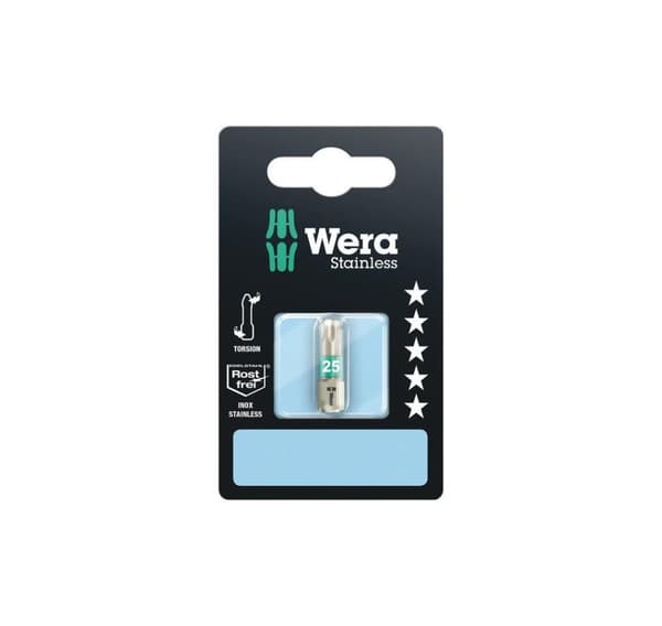 Ruuvimeisseli ruostumaton terä Wera 3867/1, T25 x 25mm