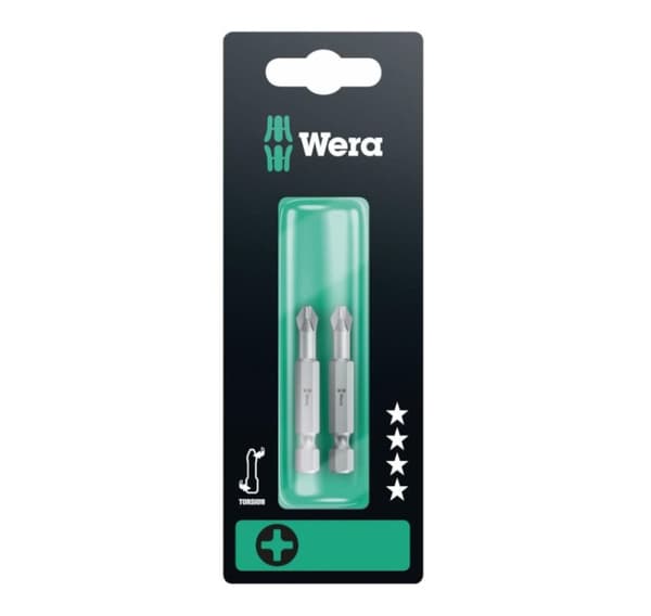 Wera 851/4 TZ torsionsbits PH 1 x 50 mm, 2 stk.