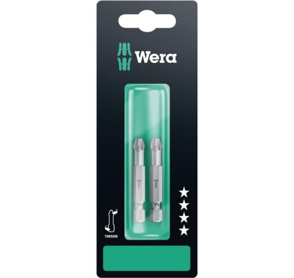 Wera torsjonsbits 855/4 TZ, PZ 3 x 50 mm, 2 stk.