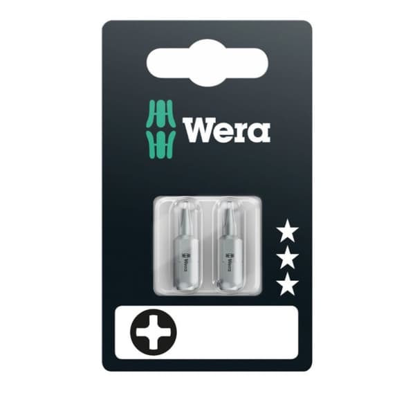 Wera 851/1 RZ bits til gipsskruer PH 2 x 25 mm, 2 stk.
