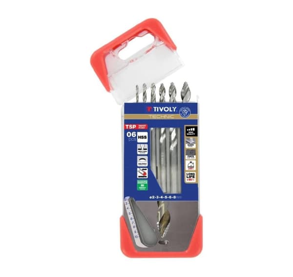 Metallborrsats 2-8mm, "Smart Point" progressiv spets, 6st