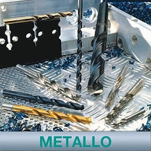 Eurobit HSS-G långborr i stål för metall, DIN 340, 8,5 x 165 mm - 0215