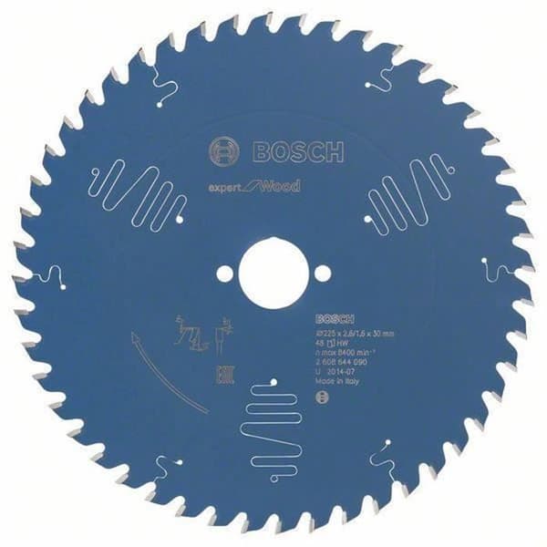 Bosch 2 608 644 090, Trä, 22,5 cm, 3 cm, 1,6 mm, 8400 rpm, 2,6 mm