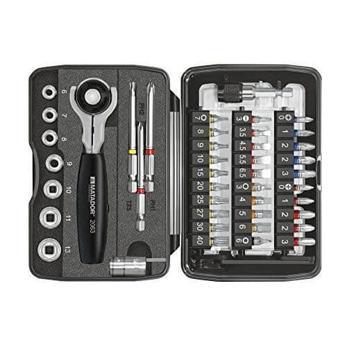 Hylsnyckel - Matador - 2155 0001 - 47 delar - Solid metall - Industriella kvalitetsverktyg