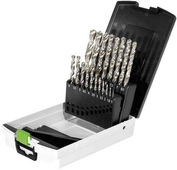 Borrsats - FESTOOL - 498981 - HSS - Diameter 1-10 - 19 stycken
