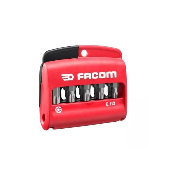 Bitssats - FACOM - E.113PB - 10 st Resistorx-bits - 25 mm - Stål