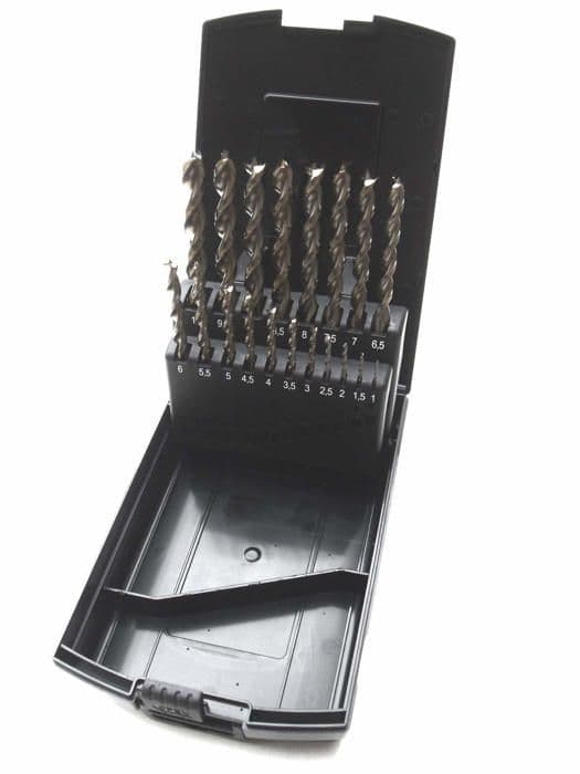 Famag borr - 1594.819 - HSS-G Set med 19 spiralformade träkronor