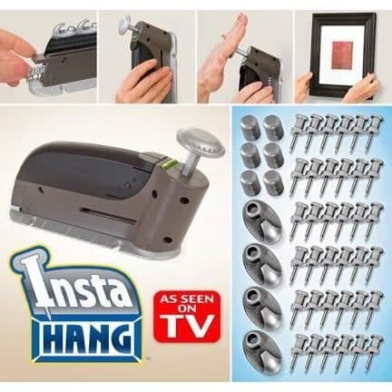 Väggspikpistol - Insta Hang - Kit med 47 tillbehör - Lämplig för gipsskivor och träväggar