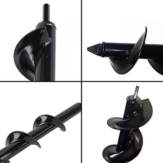 Trädgård Trädgårdsjord Lös Twist Gräv Grop Planteringsverktyg Legering Jord Borrskruv, 8*30cm