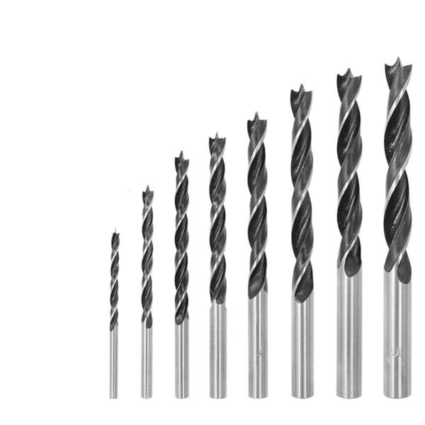 INF 3-10 mm HSS titanbelagd borrsats med centrumstans