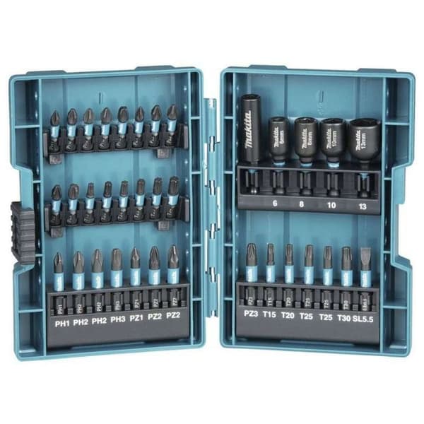 Skruvmejselbitssats - MAKITA - B-66880 - 35 delar - Stål - Svart