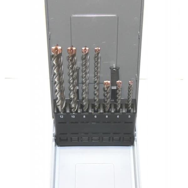 Sds Plus Drill Kit 5 - 12mm Force-X, för armerad betong, hård sten