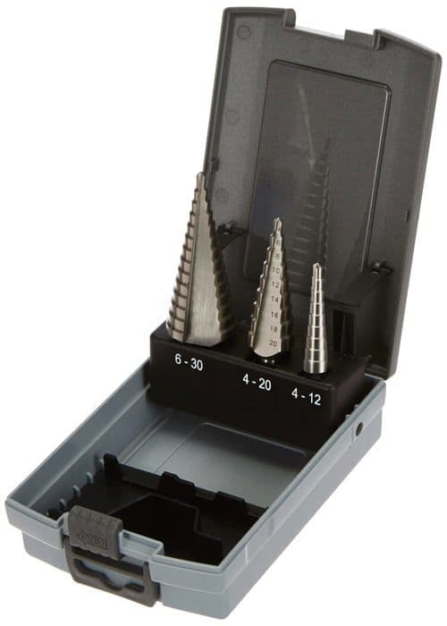 Krino borr - 01259102 - HSS stegborr för stål och metall, set med 3 delar