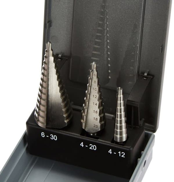 Krino borr - 01259102 - HSS stegborr för stål och metall, set med 3 delar