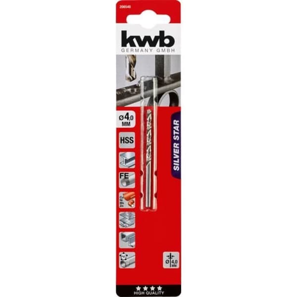 Kwb 206540 Borr för metall 4 mm 1 st (s)