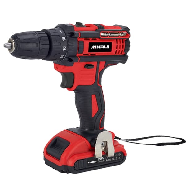 INF MINRUI MR3705 batteridrevet drill - Kraftig 18V to-hastighets bor for allsidig boring