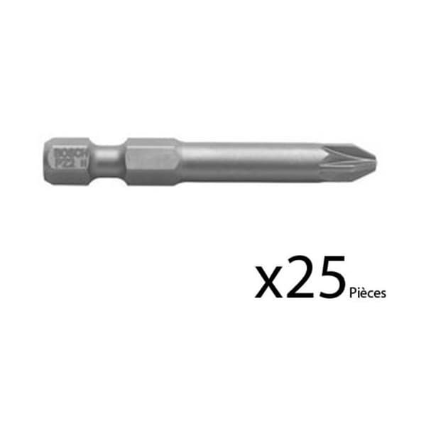 BOSCH Phillips bit PZ 2 - Form: E 6.3 - Paket med 25 st