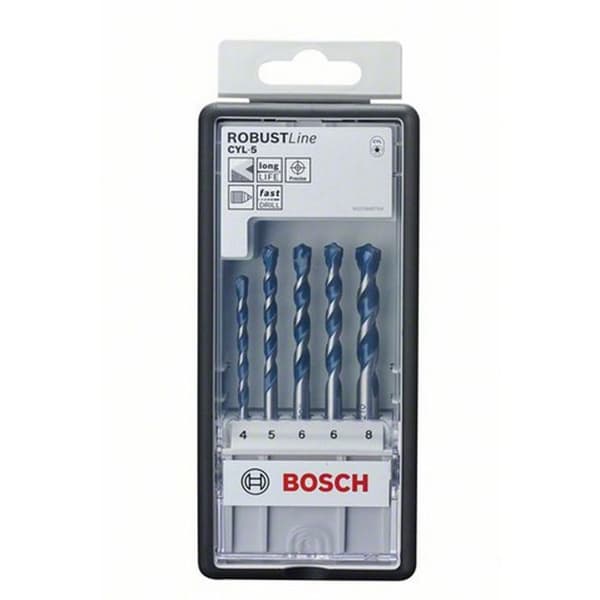 Set med 5 cylindriska skaft betongborrar CYL-5 BlueGranite ROBUST CYL-5 BOSCH 2608588165