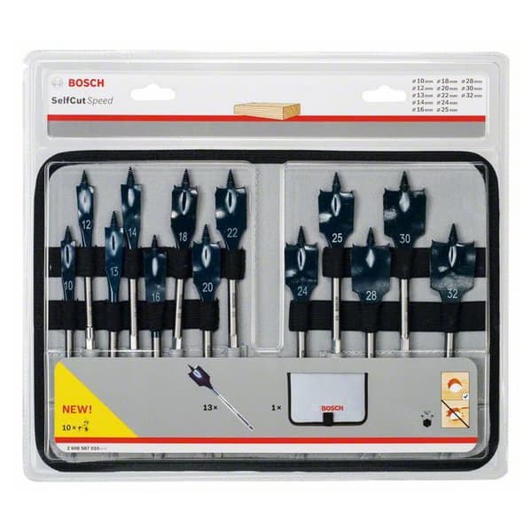Platta borrar - BOSCH EXPERT - 2608900336 - 13 borrar - 32 mm - Stål