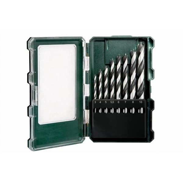 Borrsats - Metabo - 626705000 - 8 delar - Krom-vanadinstål - Ø 3 till 10 mm