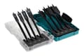 Miniatyrbild 4 av 4: Foret - Makita - E-08698 - Set med 8 platta borrar - Stål - Färg petrolblå