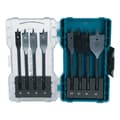 Miniatyrbild 1 av 4: Foret - Makita - E-08698 - Set med 8 platta borrar - Stål - Färg petrolblå