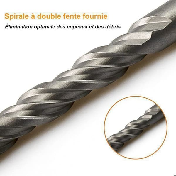 Betongborr, SDS-borr -160 mm-6 PCS-4 hårdmetallspetsar, mejselhammare Tillbehör - för borrning i betong, murverk
