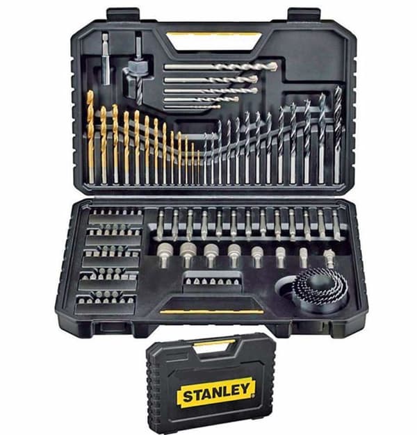 Stanley borr - STA7205-XJ - Set med 100 sexkantsborr och tillbehör, på metall, i plast