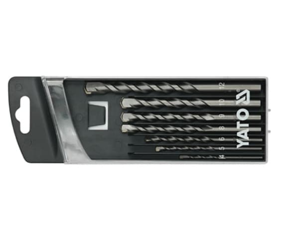 YATO BETONBØRE SÆT 7 stk. 4, 5, 6, 8, 9, 10, 12 mm