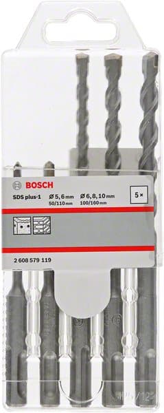 BOSCH SDS PLUS-1 BORRSET. 5/6/6/8/10