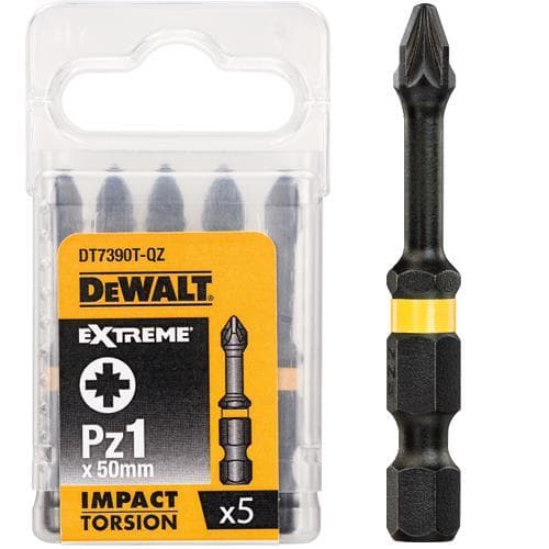 DEWALT IMPACT BIT PZ1x50 5 stk. EKSTREM PÅSLAGTORSION