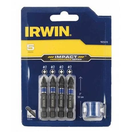IRWIN IMPACT TIPS SÆT. 5 stk + PH/PZ HÅNDTAG