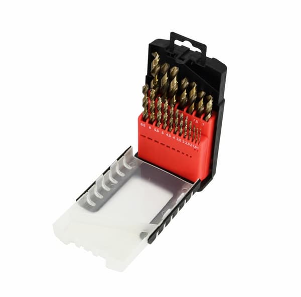 AWTOOLS METALBOR 1,0-10,0mm / KOBALT / SÆT MED 19 STK.