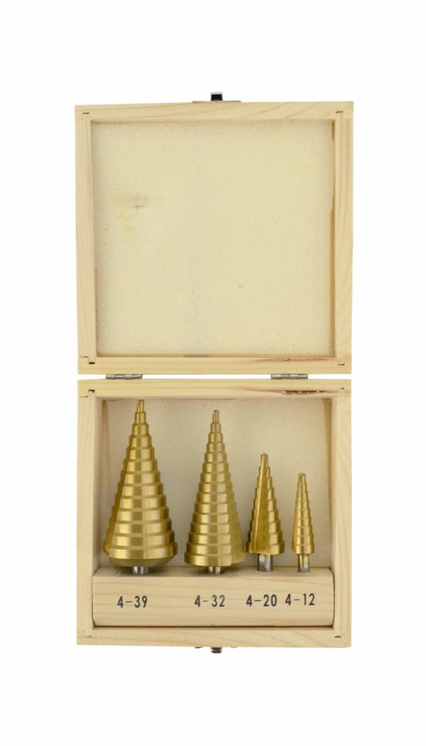 AWTOOLS HSS-TIN STEGBORR / SET 4 st.