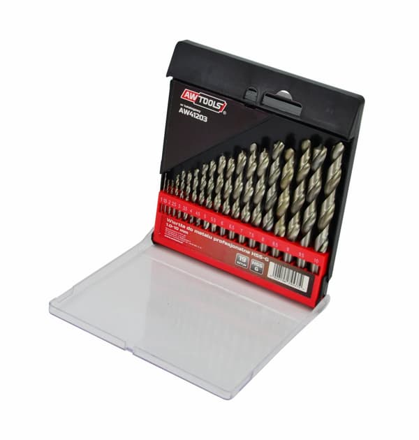 AWTOOLS METALBOR BORE HSS-G SÆT 19 stk. /1,0-10,0 mm/