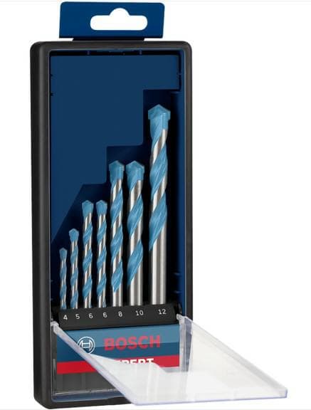 BOSCH DRILL CYL-9 MULTICONSTRUCTION 7 stk. (4/5/6/6/8/10/12mm) EKSPERT