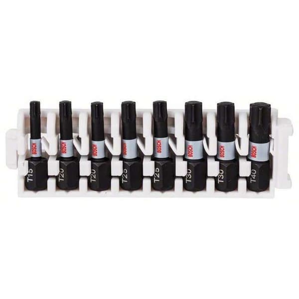 Skruvmejselbitssats - BOSCH - 2608522322 - 8 delar - Torx - Impact Control