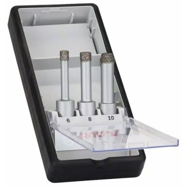 Box med 3 Easy Dry Robust linje diamantborrar 6 - 8 - 10 mm - BOSCH - 2608587145