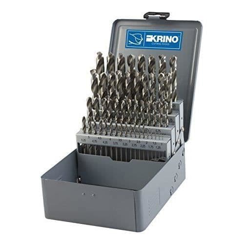 Krino HSS-G Slipade borrar, Set med 49 delar, stål - 01360412