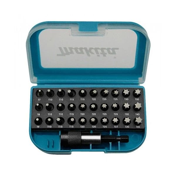 Skruvmejselbits - Makita - Bit-Set 31 delar - Stål - Säljes i förpackning