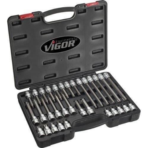 Torx-bitset - Vigor - V1917 - 32 delar - Längd 55 mm - Längd 100 mm - Typ Torx