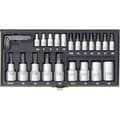 Miniatyrbild 1 av 2: Torx hylsnyckelsats - Proxxon - 23102 - 23 delar - 1/2 och 1/4 - Import från Tyskland