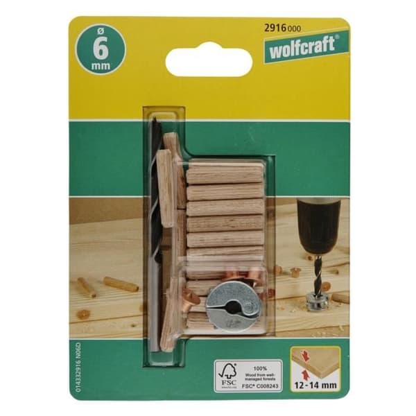 WOLFCRAFT 1 Monteringssats - Ø 6 mm