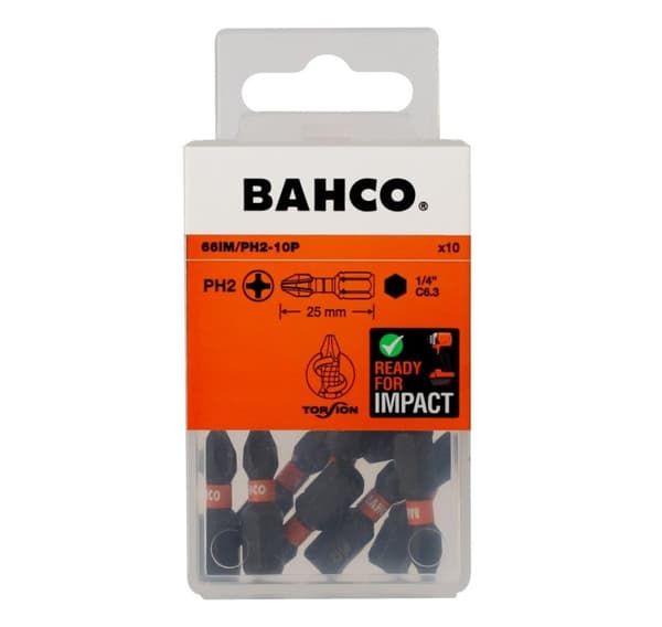 Bits 66IM PH2 25mm Impact, 10tk