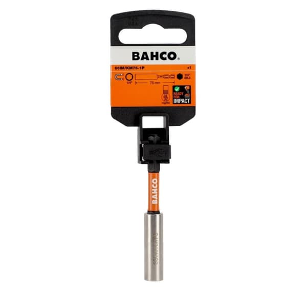 Magnetic Bit Holder 75mm, Impact, 1/4", 1tk