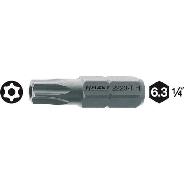 Torxbits TR 7 Hazet 2223-T7H SpecialstålForm: C 6,3 1 st.