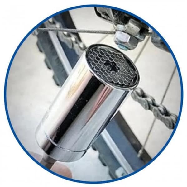 Universell hylse 3/8", fra 7 til 19 mm